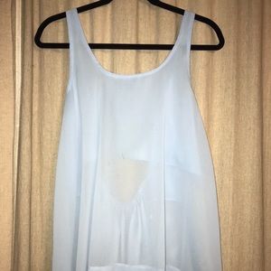 sheer backless tank top